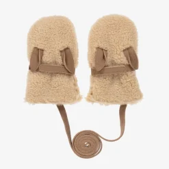 Donsje Gloves & Mittens|Gloves & Mittens*Beige Teddy Fleece Mittens