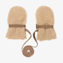 Donsje Gloves & Mittens|Gloves & Mittens*Beige Teddy Fleece Mittens