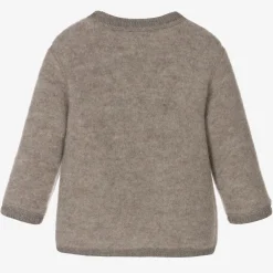 Joha Tops*Beige Thermal Wool Cardigan