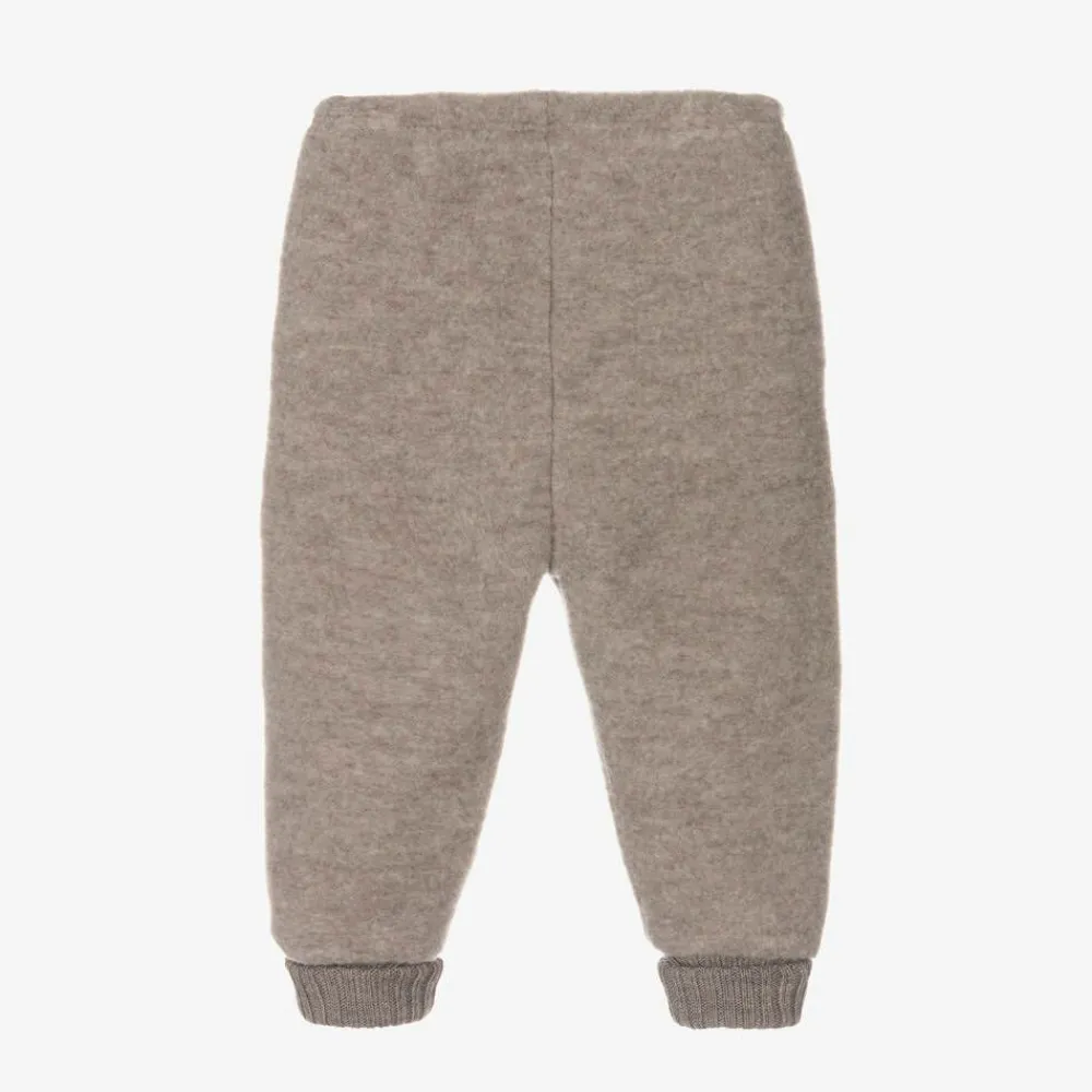 Joha Trousers|Trousers*Beige Thermal Wool Joggers