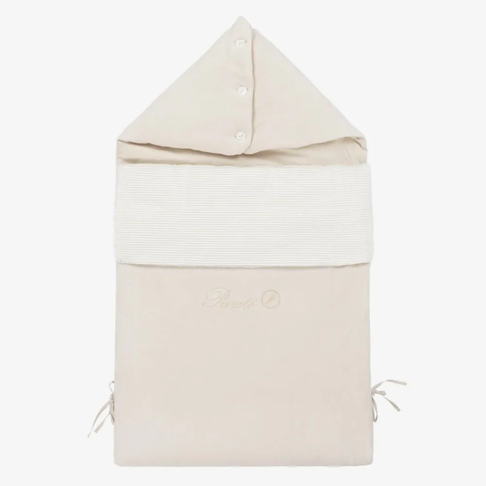 Pureté Du... Bébé Nests*Beige Velour Baby Nest (87cm)