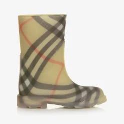 Burberry Rain Boots|Rain Boots*Beige Vintage Check Rain Boots