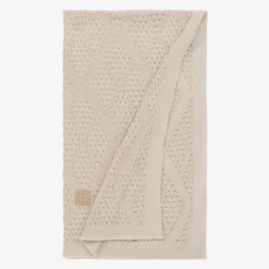 Jamiks Gifts*Beige Viscose Knit Baby Blanket (100cm)