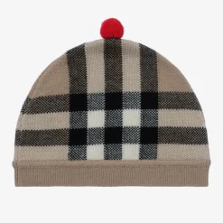 Burberry Gifts*Beige Wool & Cashmere Baby Hat