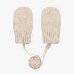 Jamiks Gloves & Mittens|Gloves & Mittens*Beige Wool & Cashmere Baby Mittens