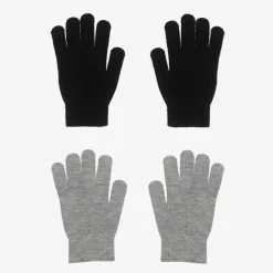 Molo Gloves & Mittens|Gloves & Mittens*Black & Grey Knitted Gloves (2 Pack)