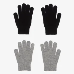 Molo Gloves & Mittens|Gloves & Mittens*Black & Grey Knitted Gloves (2 Pack)