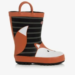 Chipmunks Rain Boots|Rain Boots*Black & Orange Fox Rain Boots