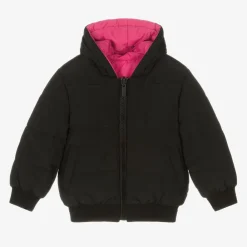 DKNY Coats & Jackets*Black & Pink Reversible Puffer Jacket