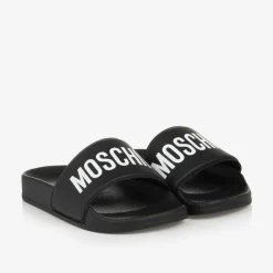 Moschino Kid-Teen Sliders|Sliders*Black & White Sliders