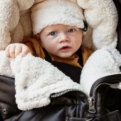 Elodie Footmuffs*Black & Ivory Footmuff (95cm)