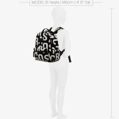 MARC JACOBS Bags*Black & White Sherpa Fleece Backpack (32cm)