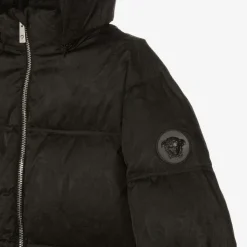 Versace Coats & Jackets*Black Barocco Down-Padded Coat