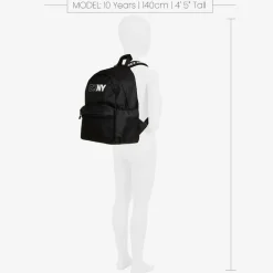 DKNY Bags*Black Canvas Backpack (38cm)