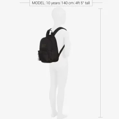 EA7 Emporio Armani Bags*Black Canvas Backpack (33cm)