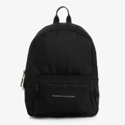 Tommy Hilfiger Bags*Black Canvas Backpack (37cm)