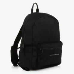 Tommy Hilfiger Bags*Black Canvas Backpack (37cm)