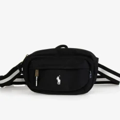 Ralph Lauren Bags*Black Canvas Belt Bag (27cm)