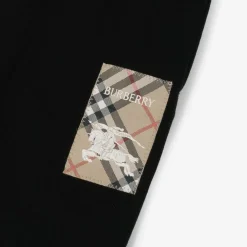 Burberry Trousers|Trousers*Black Cotton Baby Joggers