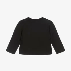 Burberry Tops*Black Cotton Baby Top