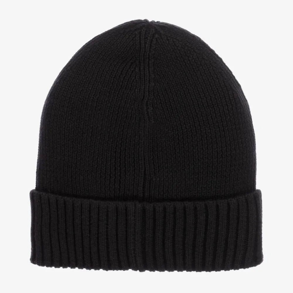Tommy Hilfiger Hats|Hats*Black Cotton Beanie Hat