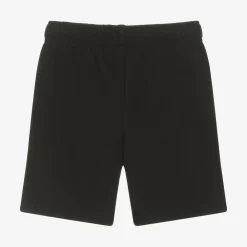 Lacoste Shorts*Black Cotton Crocodile Shorts
