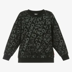 DKNY Tops|Tops*Black Cotton Jacquard Sweatshirt