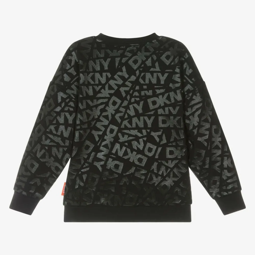 DKNY Tops|Tops*Black Cotton Jacquard Sweatshirt