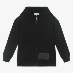 MARC JACOBS Tops|Tops*Black Cotton Jersey Zip-Up Hoodie
