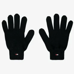 Tommy Hilfiger Gloves & Mittens|Gloves & Mittens*Black Cotton Knit Flag Gloves