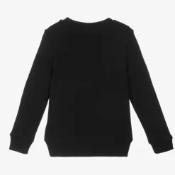 Calvin Klein Tops*Black Cotton Monogram Logo Sweatshirt