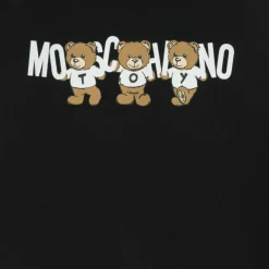Moschino Baby Tracksuits*Black Cotton Teddy Bear Logo Tracksuit