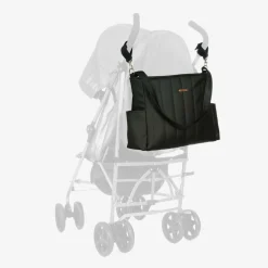 Uzturre Gifts*Black Faux Leather Baby Changing Bag (43cm)