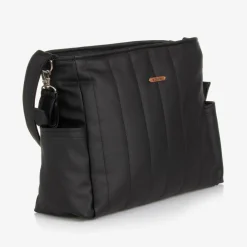 Uzturre Gifts*Black Faux Leather Baby Changing Bag (43cm)