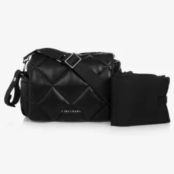 TIBA + MARL Gifts*Black Faux Leather Changing Bag (34cm)