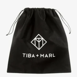 TIBA + MARL Gifts|Nursery Accessories*Black Faux Leather Changing Mat Clutch (56cm)