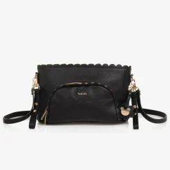 Nanán Bags*Black Faux Leather Changing Bag (38cm)