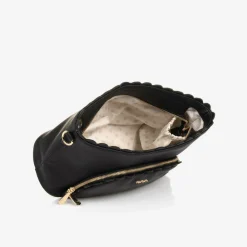 Nanán Bags*Black Faux Leather Changing Bag (38cm)