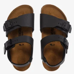 Birkenstock Sandals*Black Faux Leather Sandals
