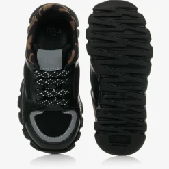 Fendi Trainers|Trainers*Black FF Leather Trainers