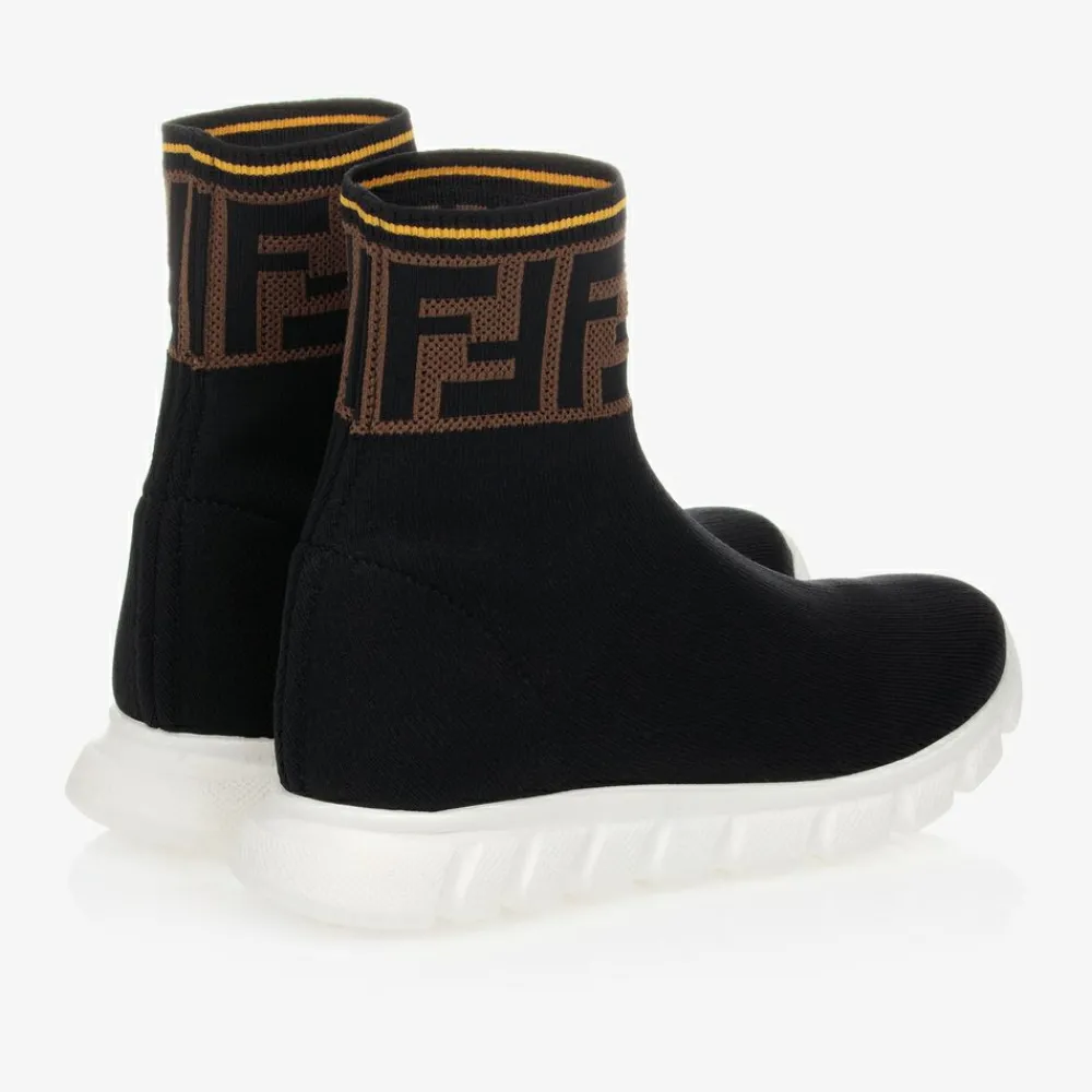 Fendi Trainers|Trainers*Black FF Logo Sock Trainers