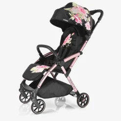Monnalisa Strollers|Gifts*Black Floral Baby Stroller