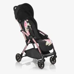 Monnalisa Strollers|Gifts*Black Floral Baby Stroller