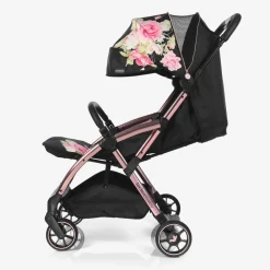 Monnalisa Strollers|Gifts*Black Floral Baby Stroller