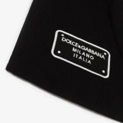 Dolce amp; Gabbana Scarves|Scarves*Black Knitted Wool Scarf