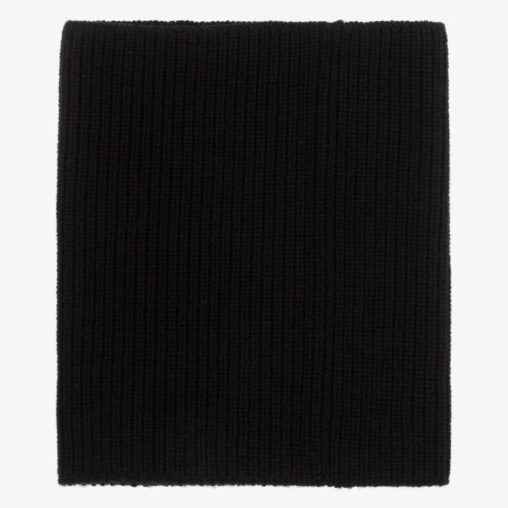 Versace Scarves|Scarves*Black Knitted Wool Snood