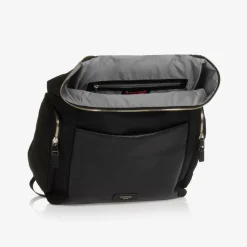 Storksak Gifts*Black Leather Alyssa Changing Bag (38cm)