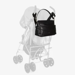 Storksak Gifts*Black Leather Aria Compact Changing Bag (32cm)