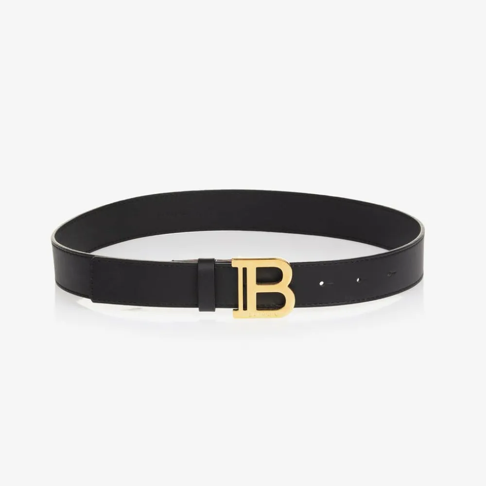 Balmain Clothing Accessories|Clothing Accessories*Black Leather Belt