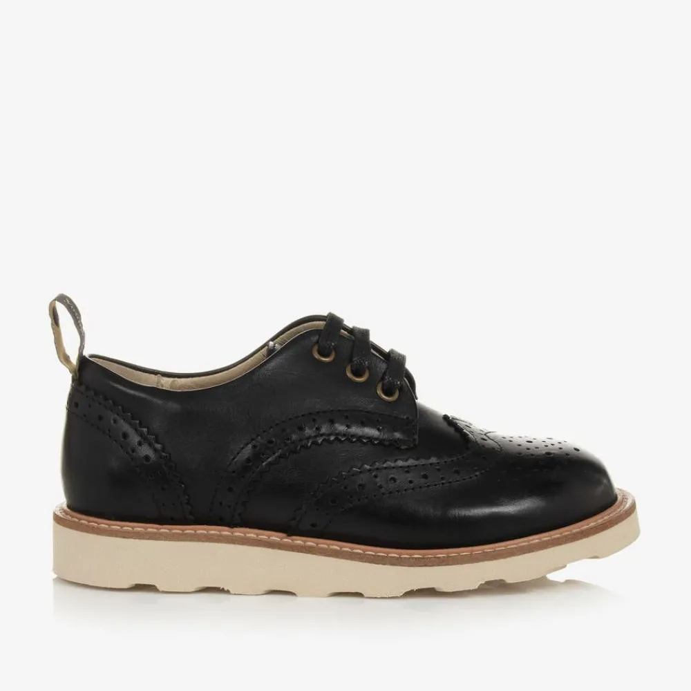 Young Soles Brogues|Brogues*Black Leather Brogue Shoes